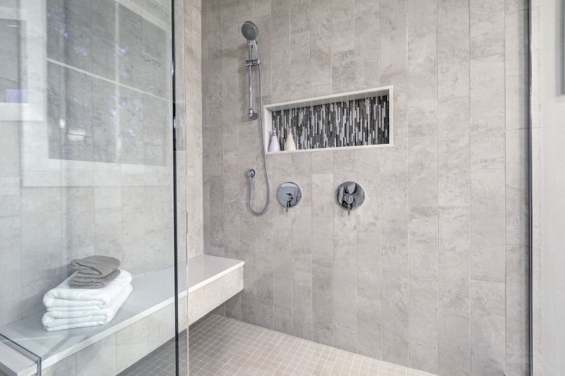 Shower with Modern Fixtures